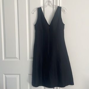 Black v-neck sleeveless Club Monaco dress